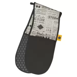 image of Kitchen Pantry Whip Up A Storm Double Oven Glove, Black