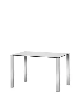 image of Julian Bowen Enzo Glass Top Dining Table