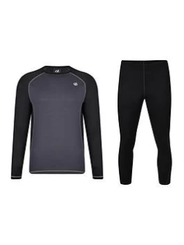 image of Dare 2b Ski Exchange Thermal Baselayer Set - Black, Size 2XL, Men