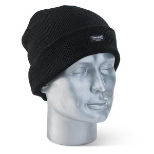 image of Click Workwear Thinsulate Beenie Hat Black Ref THHBL Pack 10 Up to 3