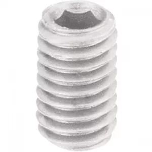 Image of Toolcraft Hexagonal Socket Grub Screws DIN 913 Polyamide M5 x 10mm...