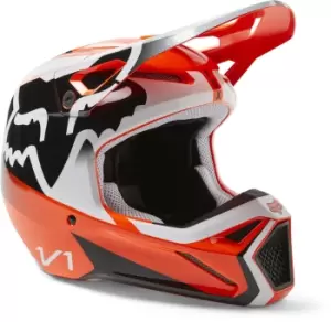 Image of FOX V1 Leed Motocross Helmet, orange, Size 2XL, orange, Size 2XL