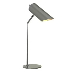 Image of 1 Light Table Lamp - Dark Grey Polished Nickel, E27