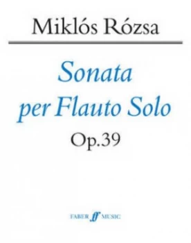 Image of Sonata for Solo Flute by and Miklos Rozsa and Book