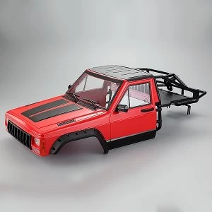 Fastrax 1/10 Rockee Pick-Up & Rear Cage Hardbody 313-324Mm - Red