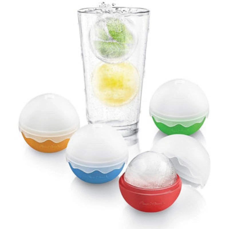 Image of Final Touch Set of 4 Silicone Ice Balls Multi Colour Multi unisex