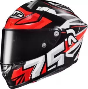 Image of HJC RPHA 1 Arenas Replica Helmet, black-white-red, Size 2XL, black-white-red, Size 2XL