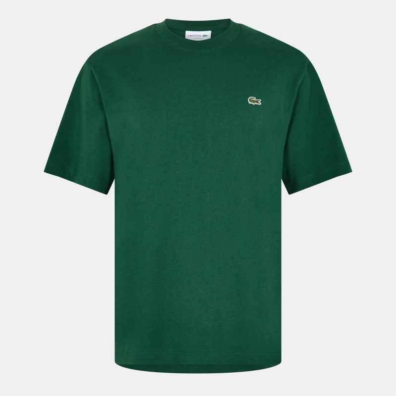 Image of Lacoste Mens Regular Fit Small Logo T-Shirt Green 132 male 3XL