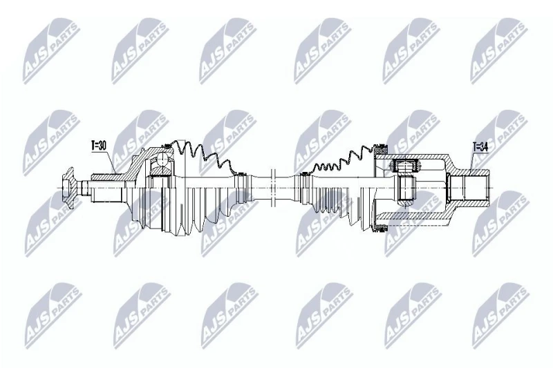 Image of NTY Drive shaft NTY NPW-ME-070
