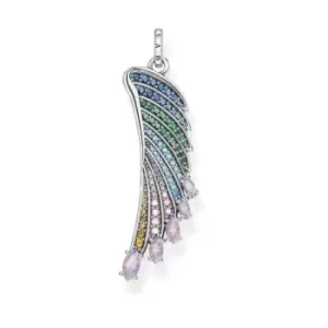 Sterling Silver Bright Hummingbird Wing Pendant PE876-347-7