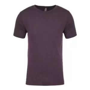 image of Next Level Mens Tri-Blend Crew Neck T-Shirt (3XL) (Vintage Purple)