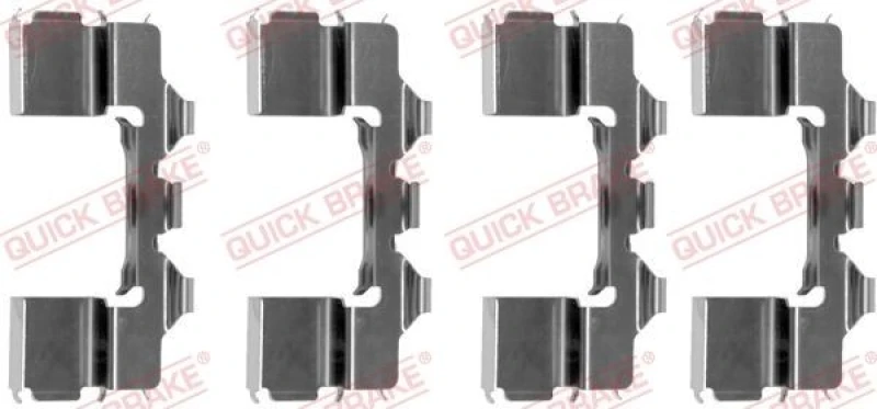 Image of QUICK BRAKE Brake pad fitting kit QUICK BRAKE 109-1104