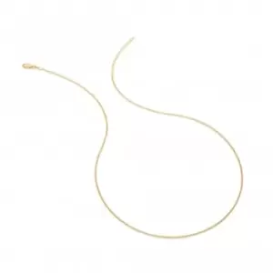 image of 18ct Gold Plated Silver Embrace Belcher Chain - 45-50cm CH103