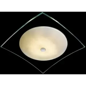 Italux Torino Modern 2 Light Flush Ceiling Light, G9