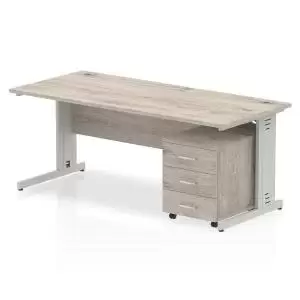Image of Impulse 1800 Straight Wire Managed Workstation With Three Drawer