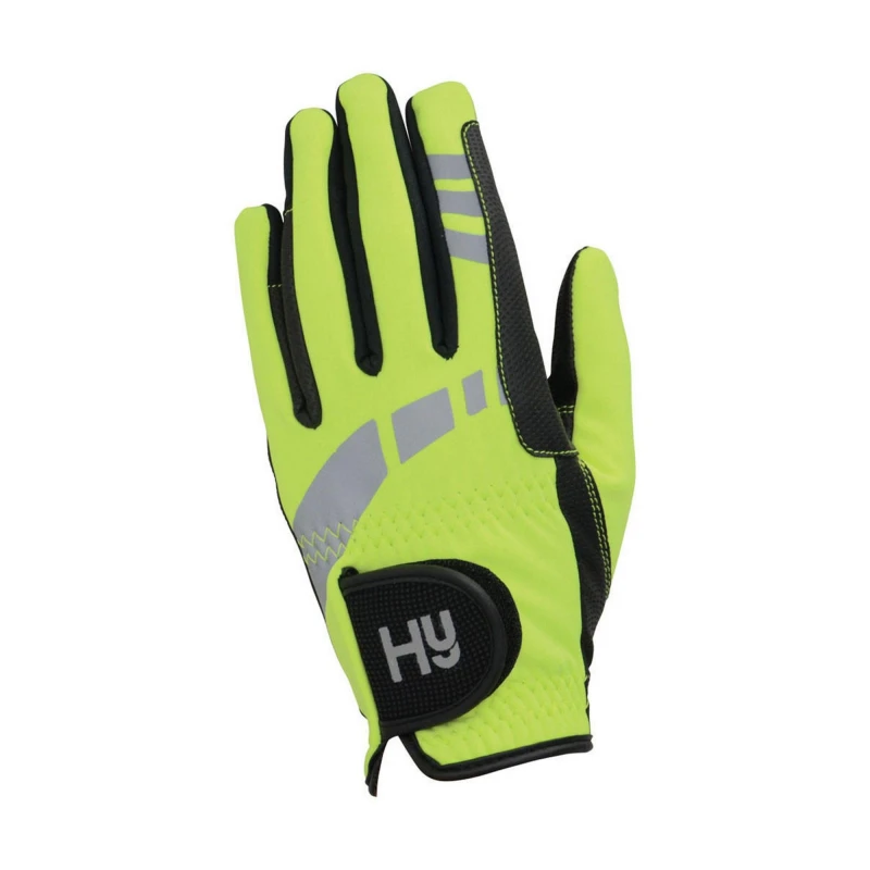 Image of Hy Riding Gloves in Yellow Size: XS Yellow Unisex XS