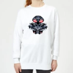 Image of Aquaman Black Manta Sea At War Womens Sweatshirt - White