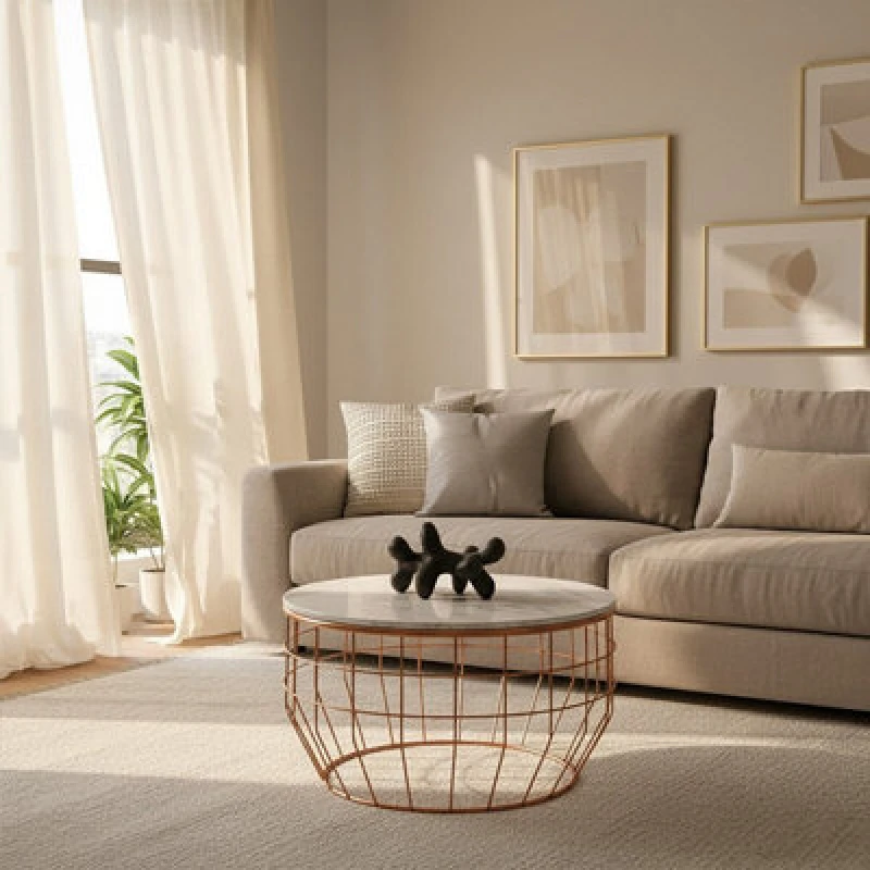 Image of Orsina Vizzini White Marble Coffee Table