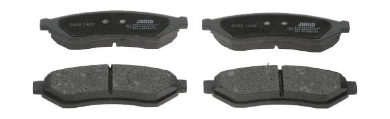 Image of JURID 573215J Brake pad set not prepared for wear warning indicator Brake Pad Set,disc brake (402)