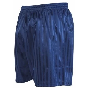 Image of Precision Striped Continental Football Shorts 30-32" Navy Blue