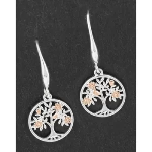 image of Blossom Tree of Life Two Tone Earrings