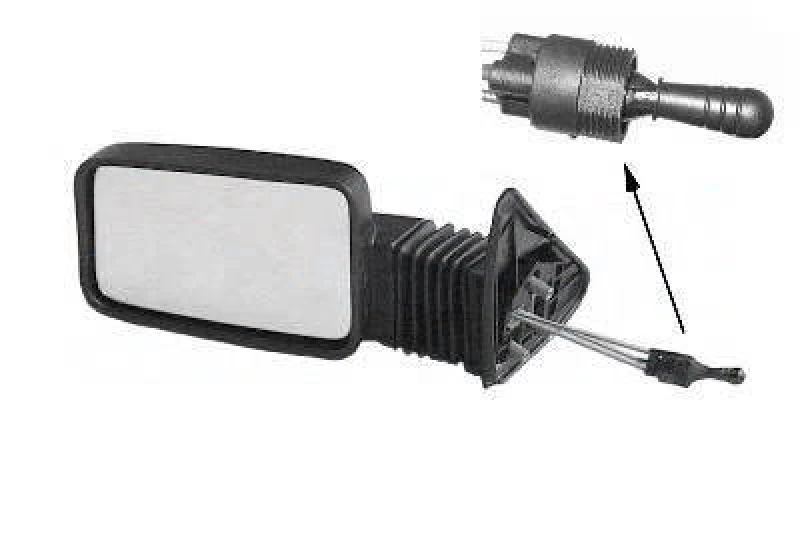 Image of VAN WEZEL 4039813 Wing mirror * HAGUS * Left, Control: cable pull Outside Mirror (50)