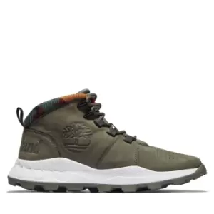 Image of Timberland Brooklyn Hiking Boot For Men In Dark Green Dark Green, Size 8.5