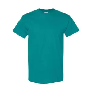 Image of Gildan Mens Heavy Cotton Short Sleeve T-Shirt (Pack Of 5) (S) (Antique Jade Dome)