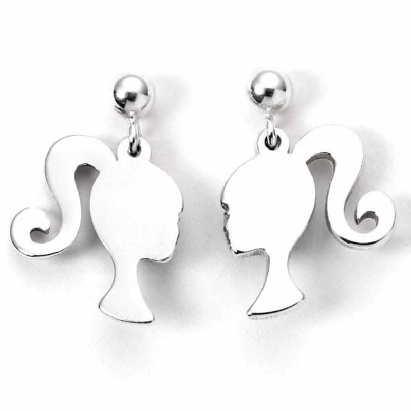Image of Sterling Silver Silhouette Stud Earrings BMSE0024