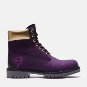 Timberland Premium 6" Hip Hop Royalty Waterproof Boot For Men In Dark Purple Purple, Size 6.5