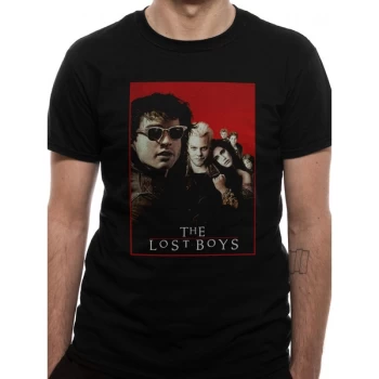 Image of The Lost Boys - Movie Sheet Mens XX-Large T-Shirt - Black