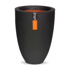 Image of Capi Europe Vase Low Smooth NL 36x47 - Black