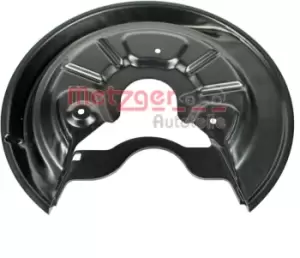 Image of METZGER Brake Disc Back Plate 6115004 Rear Brake Disc Back Protection Plate,Rear Brake Disc Cover Plate VW,AUDI,SKODA,Golf V Schragheck (1K1)