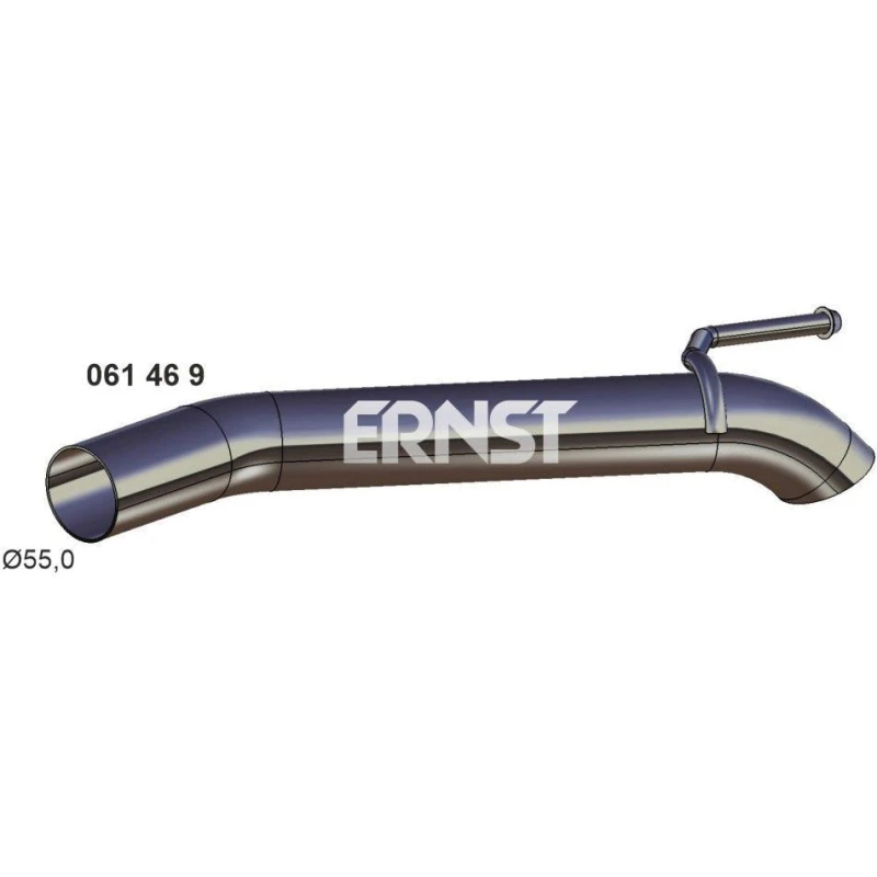 Image of ERNST 061469 Exhaust Pipe Rear, Length: 490mm Exhaust Pipe (17)