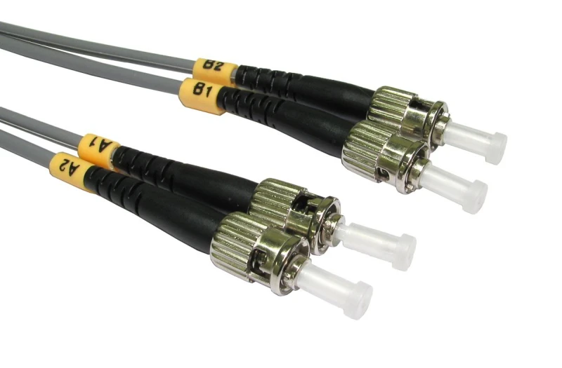 Image of Cables Direct 5m OM1 Fibre Optic Cable, ST - ST (Multi-Mode)