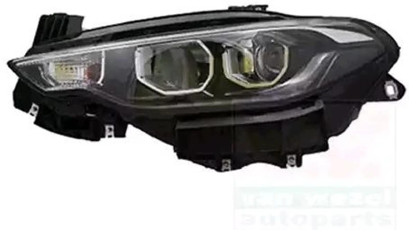Image of VAN WEZEL 1717963M Headlights LED, Left, with motor for headlamp levelling Headlight (259)