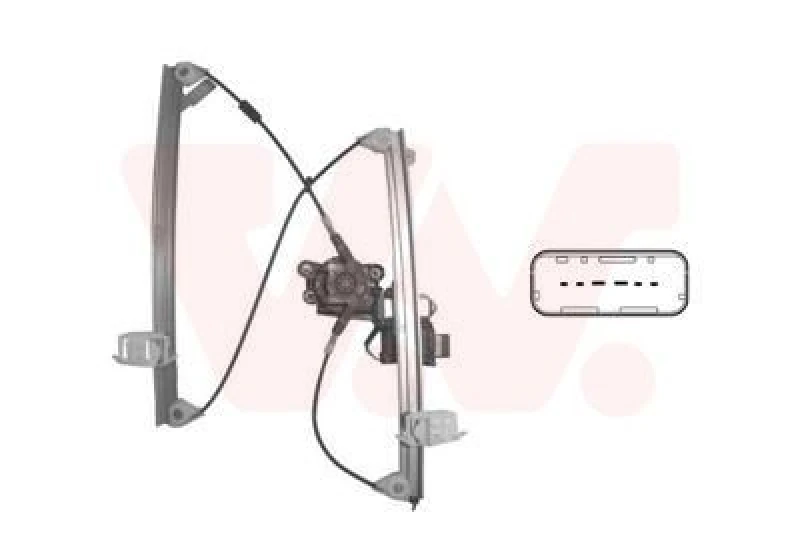 Image of VAN WEZEL Window regulator VAN WEZEL 0956267