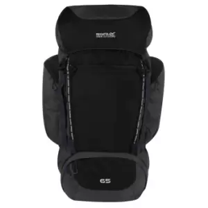 Image of Regatta Highton 65L Hiking Backpack (One Size) (Black/Ebony)