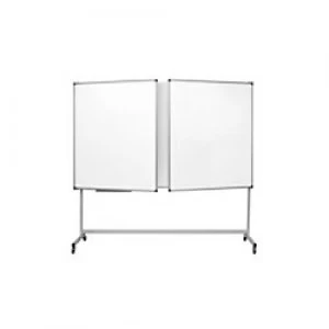 image of Bi-Office Maya Magnetic Trio Board with Mobile Stand 2000 x 1000 mm