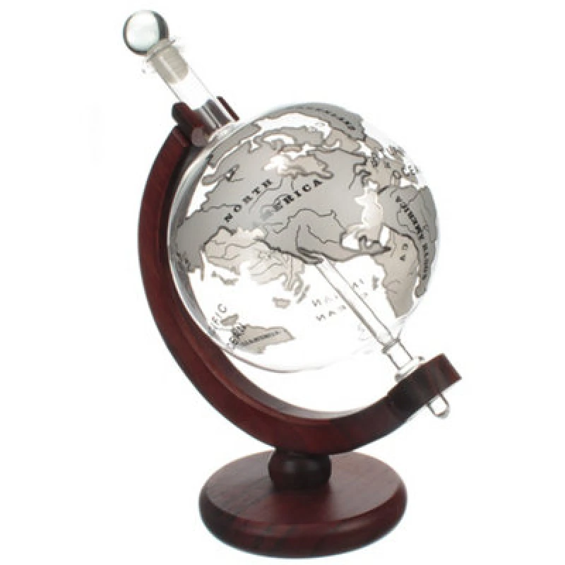 Image of Original Products Bar Originale Silver Plane Globe Decanter 750ml Silver unisex