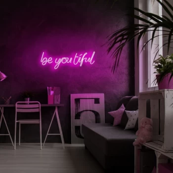 image of Be you tiful - Pink Pink Wall Lamp