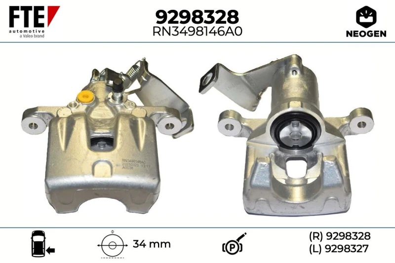 Image of Brake caliper FTE 9298328