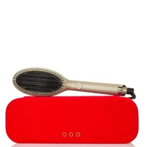 image of ghd Glide Limited Edition - Smoothing Hot Brush in Champagne Gold