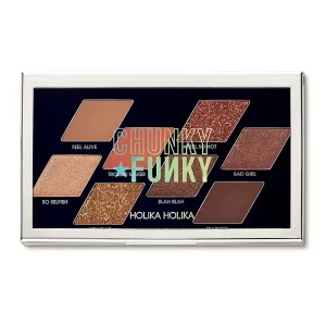 Holika Holika - CHUNKY FUNKY Chunky Metal Shadow Palette - 01 Feel so hot