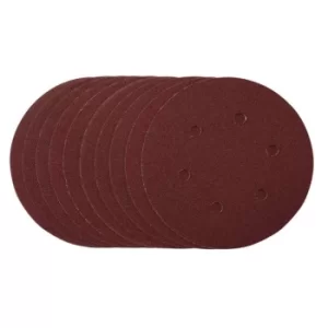 Image of Draper Sanding Discs, 150mm, Hook & Loop, 80 Grit, (Pack of 10)