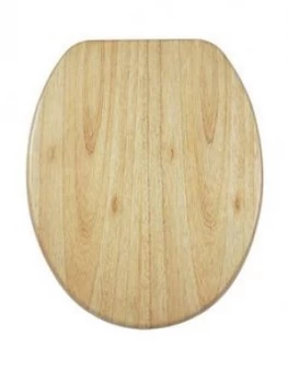 Aqualona Solid Oakwood Soft Close Toilet Seat