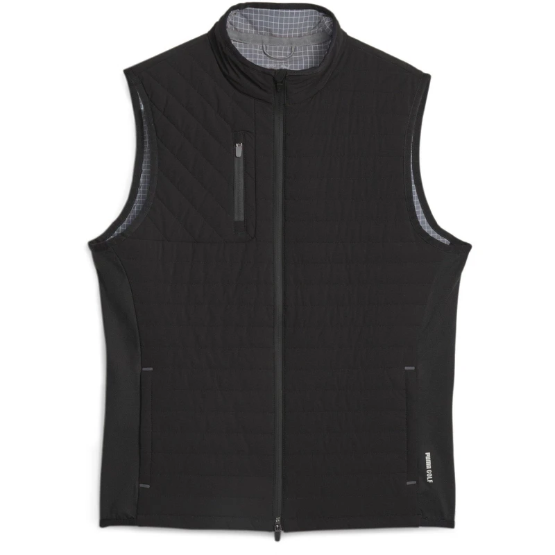 Image of Puma Scotia Quilted Vest Golf Mens - Black S