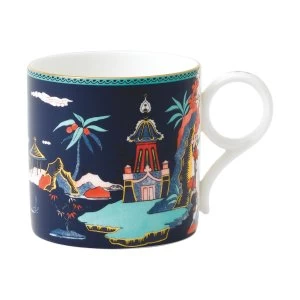 image of Wedgwood Wonderlust Blue Pagoda Mug Large Blue