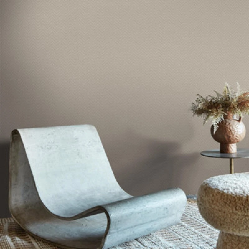 Image of Abigail Ahern Herringbone Weave Pebble Wallpaper