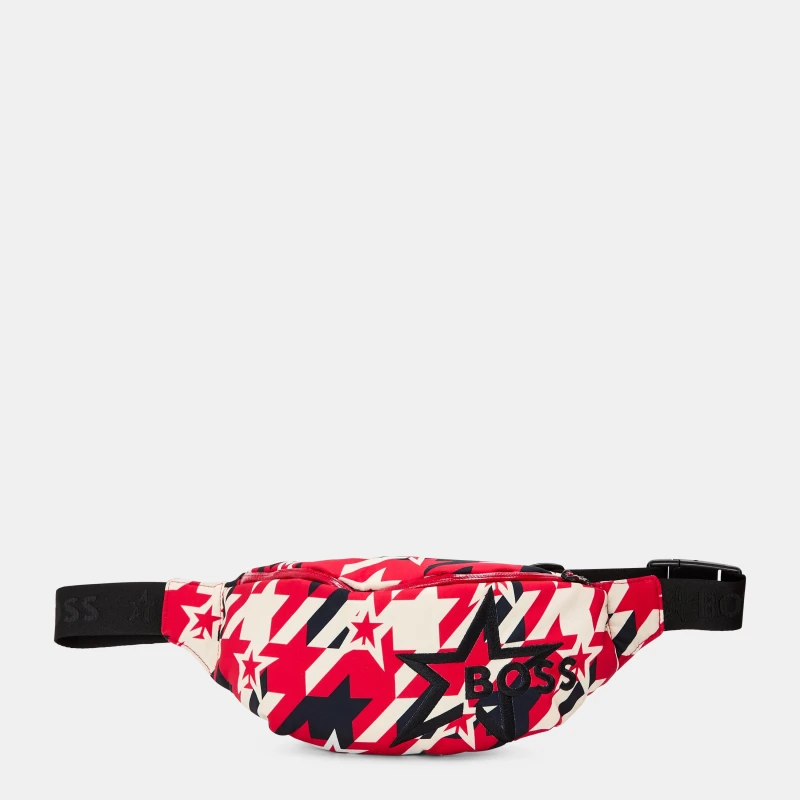 Image of Boss Mens Belt Bag Red male One Size